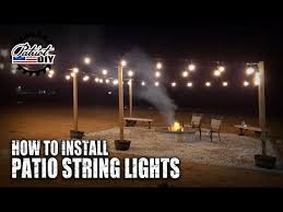 How To Install Patio String Lights The
