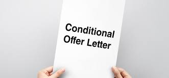 what is an conditional offer aug