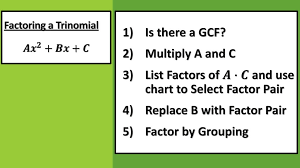 Factoring Trinomials A 1 Ppt Download