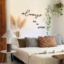 Always Kiss Me Goodnight Metal Wall Art