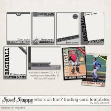 Whos On First Trading Card Templates By Libby Pritchett