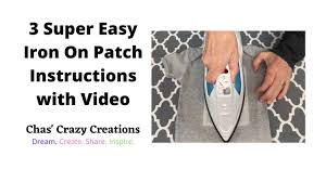 3 super easy iron on patch instructions