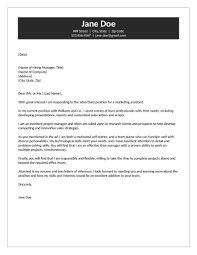 Good Sample I     Cover Letter    In Doc Cover Letter Template    