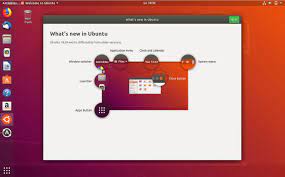 welcome screen in ubuntu 18 04 lts