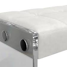 Shop with confidence on ebay! Acrylic White Leather Bench Williams Sonoma