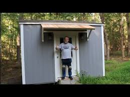 Doorway Awning Using Cedar Planks