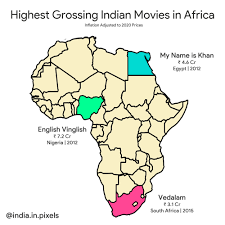 The list of highest grossing movies of indian films analyzed all languages of indian movies. India In Pixels On Twitter Highest Grossing Indian Movies In Africa 4 5