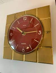 Vintage Hettich Bronze Wall Clock