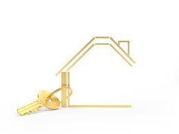 Premium Photo Golden Key With Home Icon