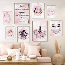 makeup blush pink yelashes