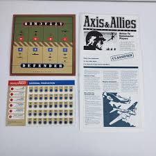 Details About Axis Allies Milton Bradley 1986 Replacement Parts Rules Weapons Attack Charts