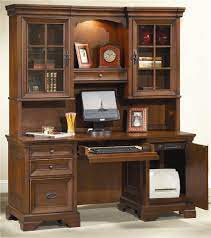 Tribesigns computer desk with storage shelves, 55 inch large rustic office desk computer table studying writing desk workstation with hutch for home office (retro brown) 4.6 out of 5 stars 192 $179.99 $ 179. Aspenhome Richmond 66 Inch Credenza Desk And Hutch Stoney Creek Furniture Desk Hutch Sets