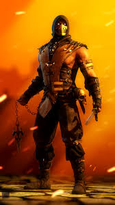 Scorpion is part of the creative & graphics. Image Mortal Kombat Ninjas Warrior Scorpion Fantasy Games 1080x1920