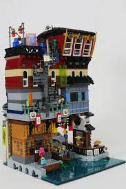 Ninjago City Shops | Lego ninjago city, Lego design, Lego minifigure display