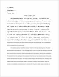 response essay to a very old man enormous wings kayla murphy 2 pages response essay to araby by james joyce