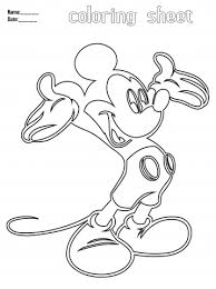 Apparently, the character of the mouse is simple and easy to give color. Mickey Mouse Printable Coloring Sheets