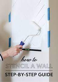 Stencil A Wall To Look Like Wallpaper