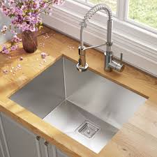 Ruvati stainless steel kitchen sink is a durable product that does not suffer the impact of rust, provided you keep it clean and free of dirty water! Kraus 24 Inch Stainless Steel Kitchen Sink Faucet Soap Dispenser Set Chrome Grey Undermount Kitchen Sinks Drop In Kitchen Sink Deep Sink Kitchen