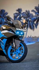 r15 bike blue stylish vehicle hd phone