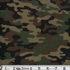 Army Camo Fabric By The Yard Brown