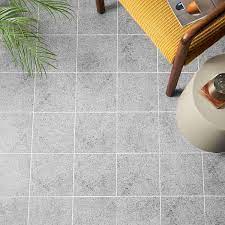 tilebar art geo by elizabeth sutton terrazzo gray 8x8 matte porcelain tile backsplash wall and floor