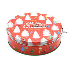 empty christmas cookies tin candy gift