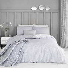 Grey Lacey Bedding Collection Duvet