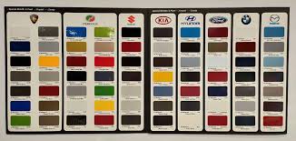 Aikka Chart1 Automotive Paint Colour Card