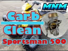 polaris sportsman 500 carburetor clean