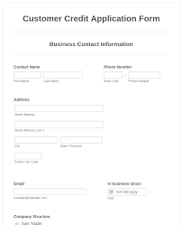 Customer Credit Application Form Template Jotform
