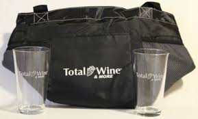 Insulated Tote Bag 2 Pint Glasses Set