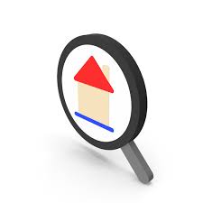 Magnifying Glass House Icon Png Images