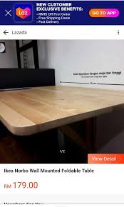 ikea norbo wall mounted table home