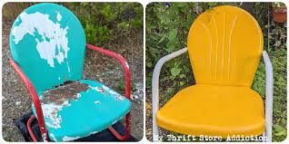 Retro Metal Lawn Chair Makeover My
