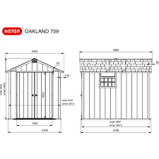 7 X 9 Keter Oakland Plastic Shed