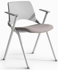 I tried this chair in the store and it is just what i want. Folding Plastic Chair Voila No Armrests Chrome Metal Base With Black Gliders Online Reality