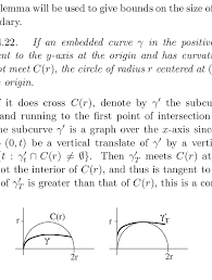 the curvature of the curve γ cannot be