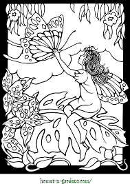 Garden Fairies Coloring For Colorists