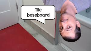 how to install tile baseboard in a