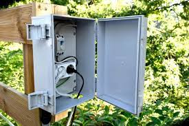 outdoor outlet box deciding on the