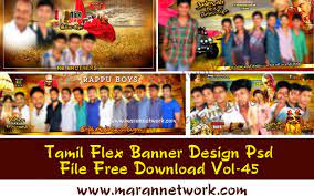 tamil flex banner design free psd