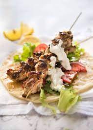 Greek Chicken Souvlaki Recipe Easy gambar png