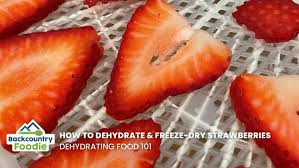 dehydrate freeze dry strawberries