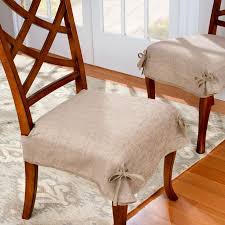 Chenille Dining Chair Seat Covers Set
