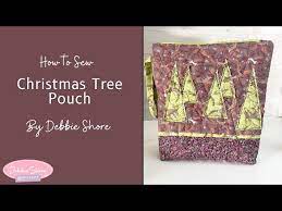 how to sew a festive zipped pouch by