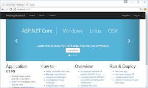 web api template in asp net core