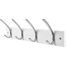 Wilko Aluminium J Hook Rail With Hooks