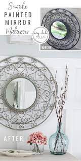 metal mirror makeover simple method