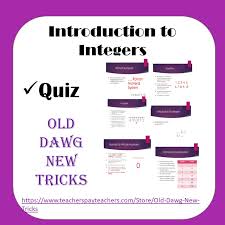 Introduction To Integers Quiz Made By
