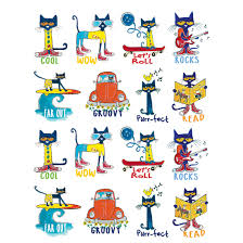 1 Inch Groovy Pete The Cat Stickers 96 Count By Teacher Created Resources